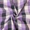 Purple-Multi Cotton Spandex Stretch Check Gingham Woven Fabric By the Yard